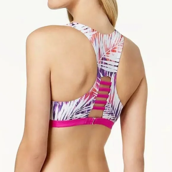 🔥GO BY GOSSIP🔥Swim Racerback Bikini Top Swimsuit XL NWT - Picture 2 of 6